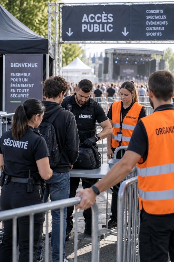 Mise en situation pratique lors d’une formation en sécurité événementielle