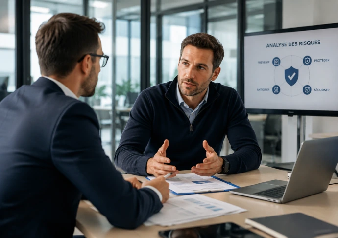 Échange avec un client lors d’une mission de conseil en sécurité