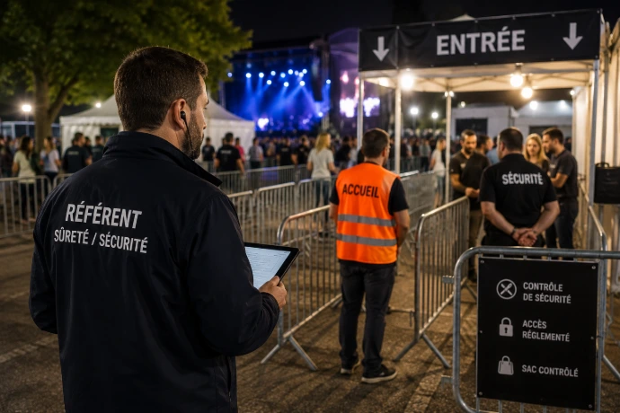 Coordination des agents de sécurité lors d’un événement
