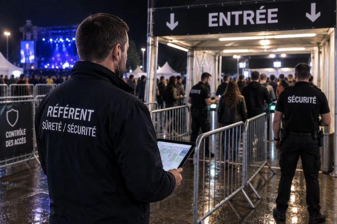 Contrôle du dispositif de sécurité événementielle