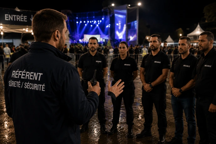 Coordination des équipes de sécurité événementielle