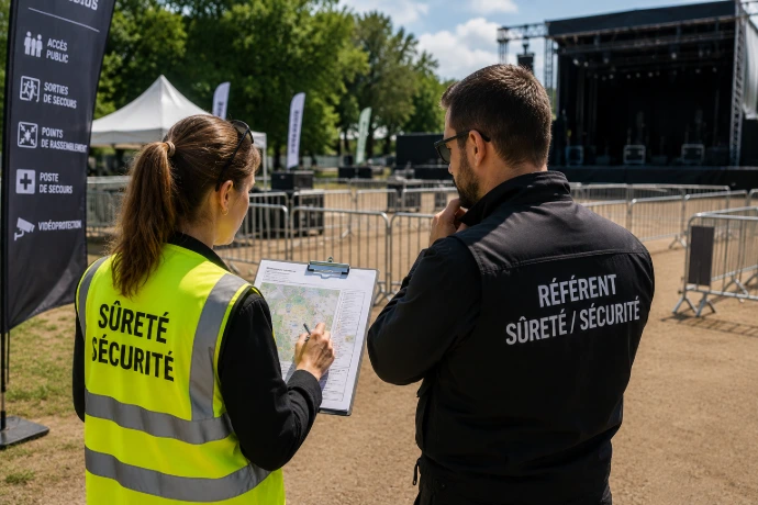 Coordination des agents de sécurité événementielle