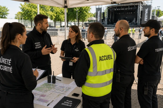 Organisation des équipes de sécurité lors d’un événement