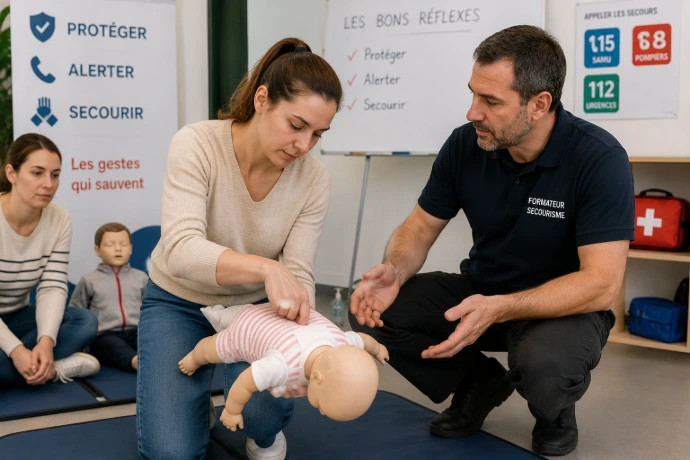 Formation aux gestes de premiers secours chez le nourrisson